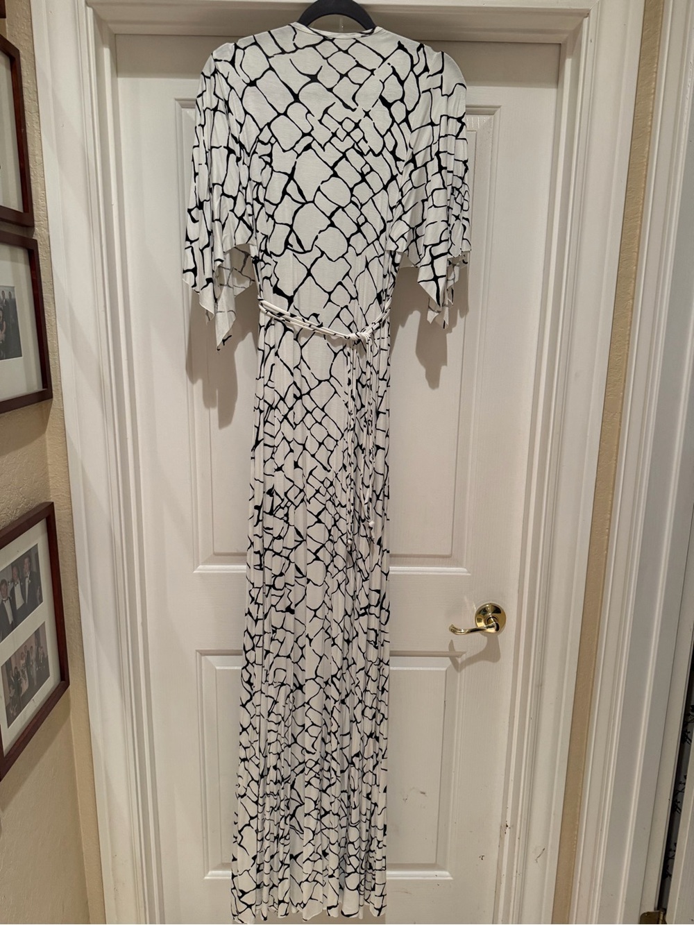 0021. NEW Rachel Pally Black Giraffe Abstract Print Maxi Dress - Picture 3 of 6